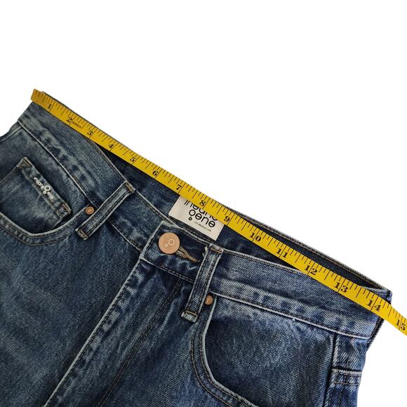 Insane Gene Womens Split Ankle Jeans Size 5 / 26 High Rise Medium Wash Denim - Picture 12 of 15